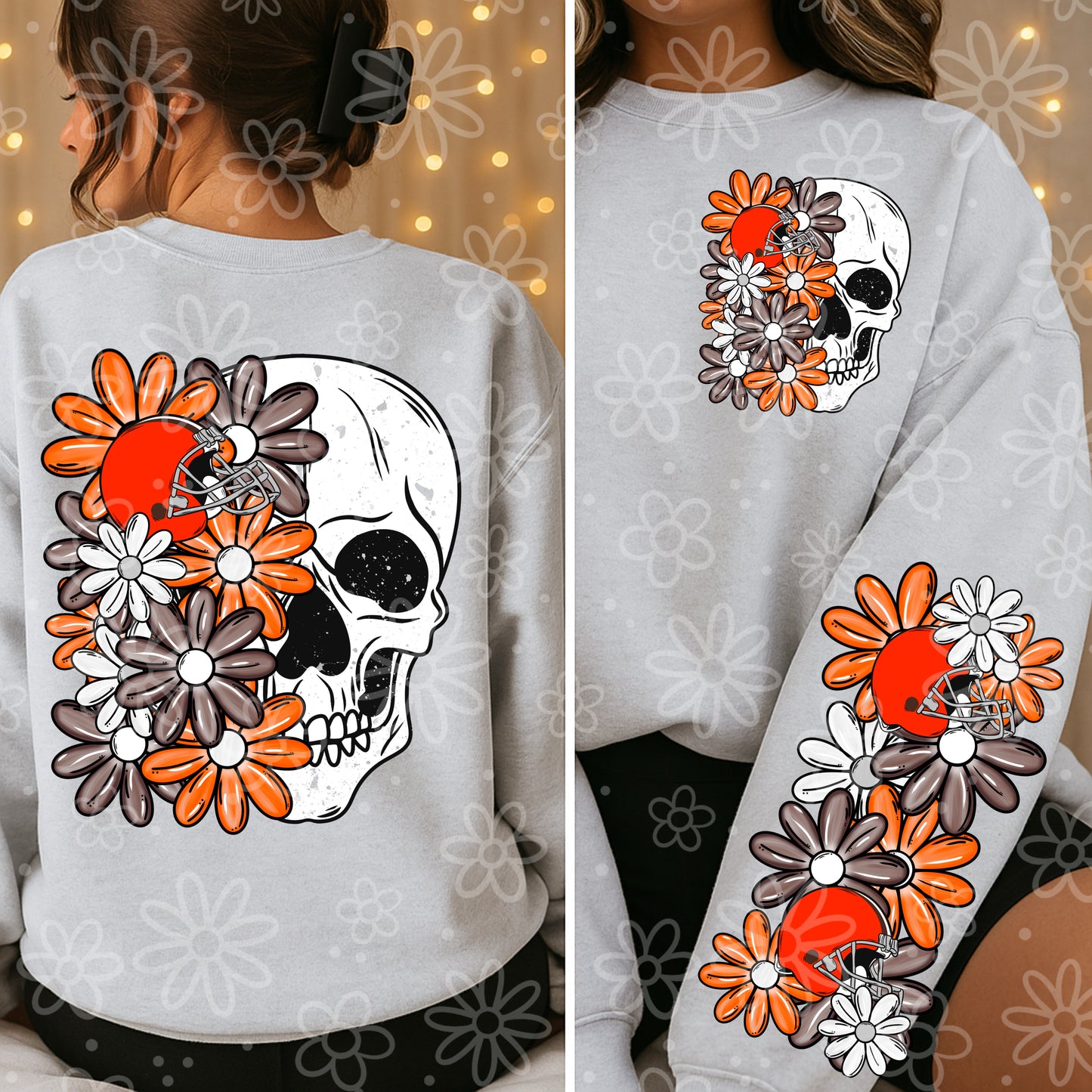 PRO FOOTBALL SERIES - Skull Half Floral