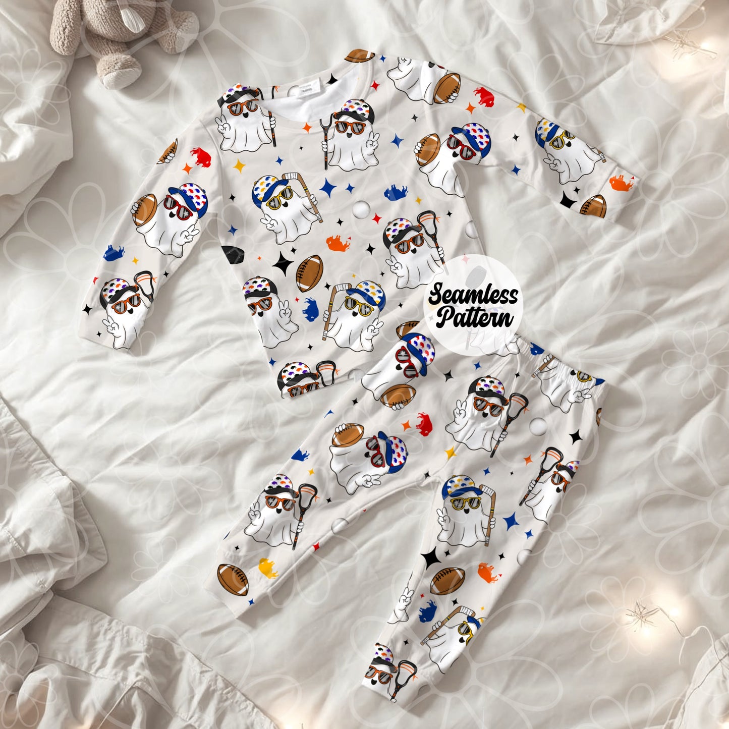 Buffalo Sports Ghosties Seamless | Repeating Pattern