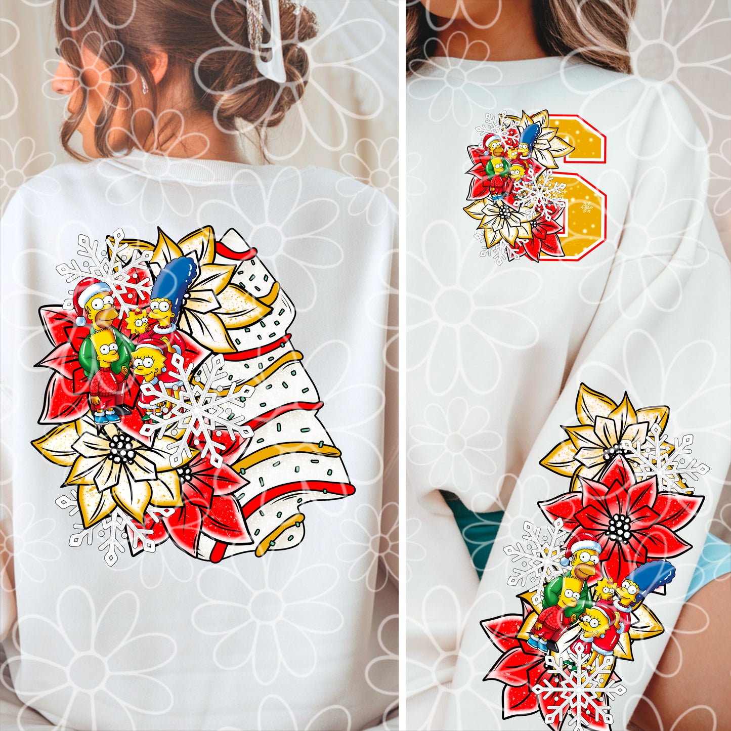 Funny Family Half Floral : Sleeve Set : PNG | Nov 2024