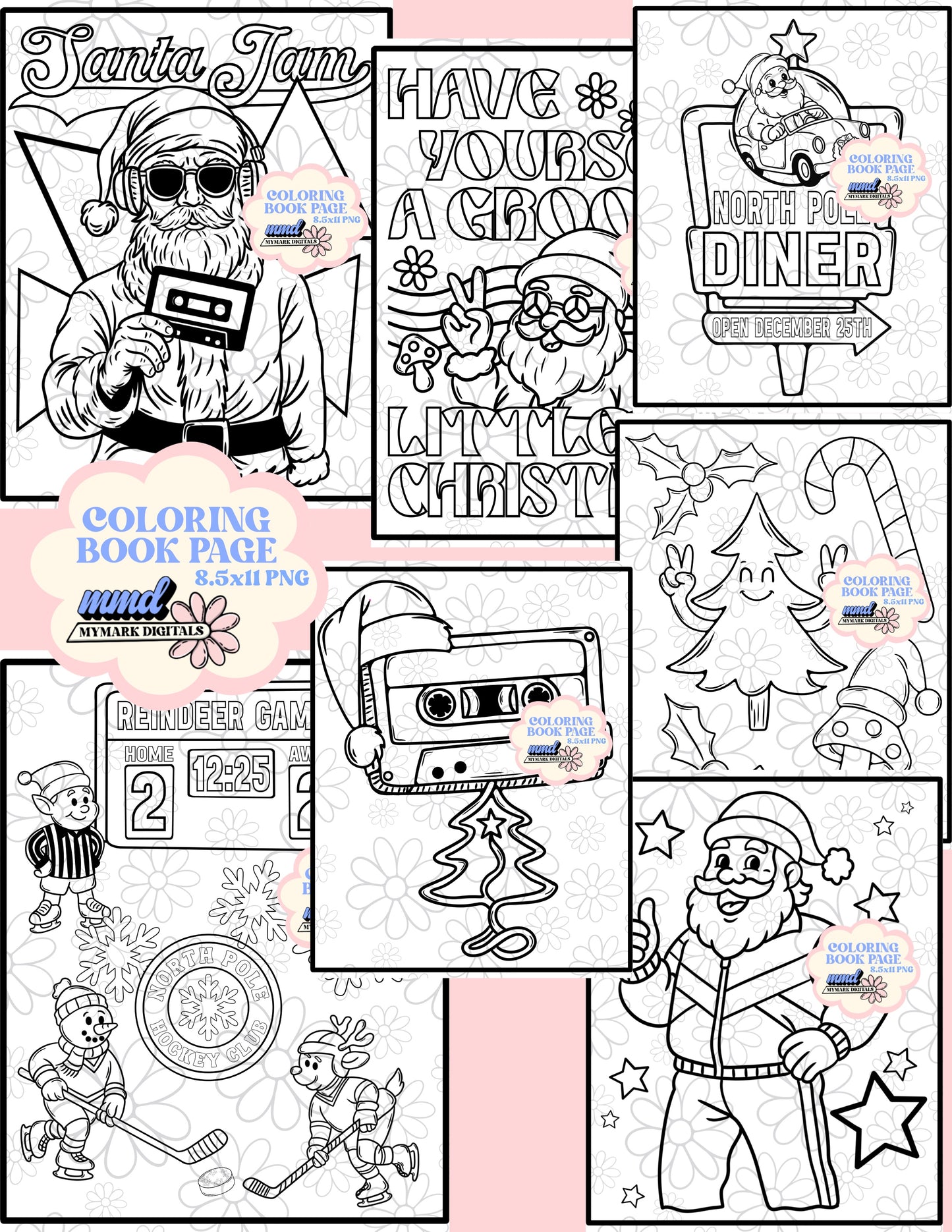 Christmas Coloring Book Pages