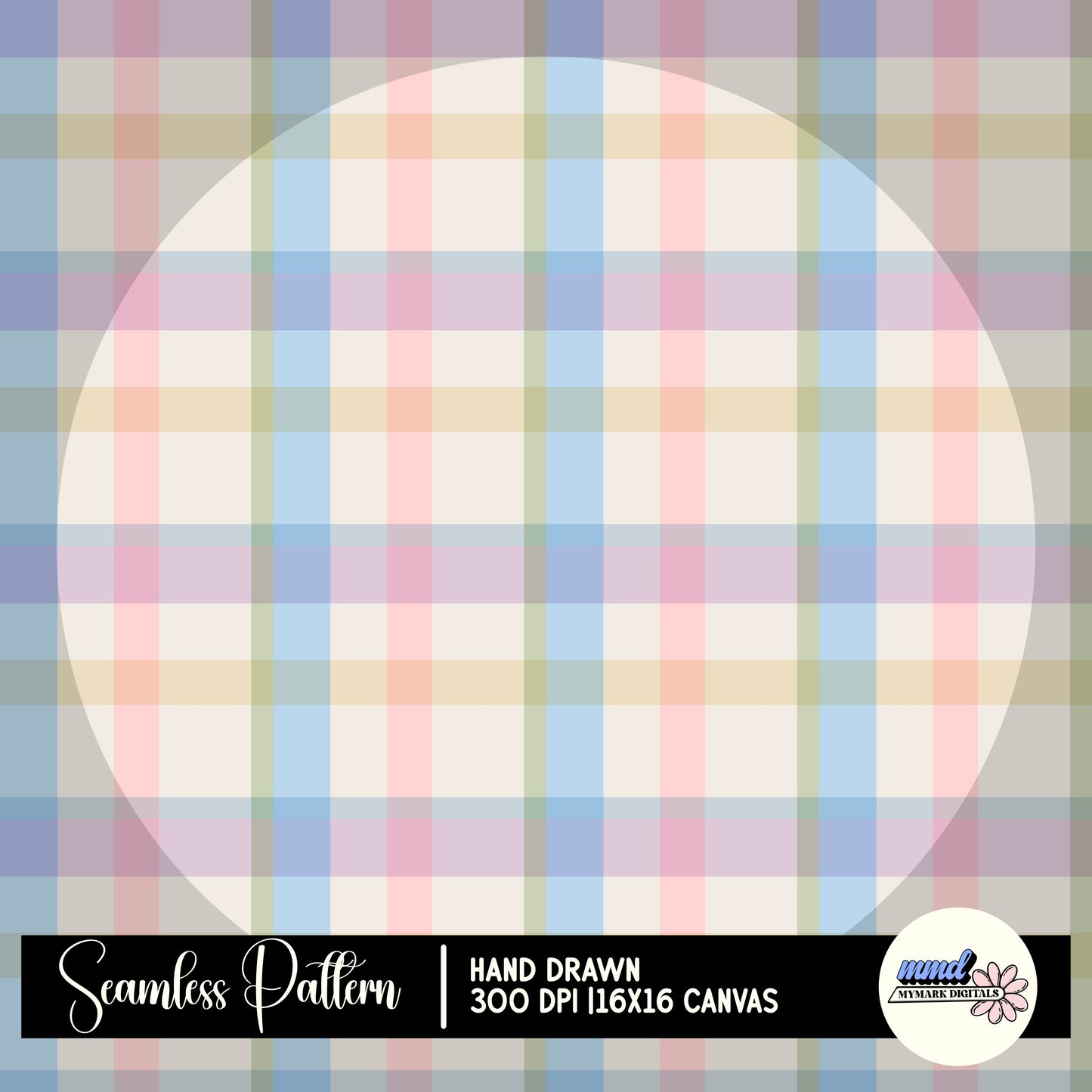 Pastel Plaid Seamless | Repeating Pattern | February 26