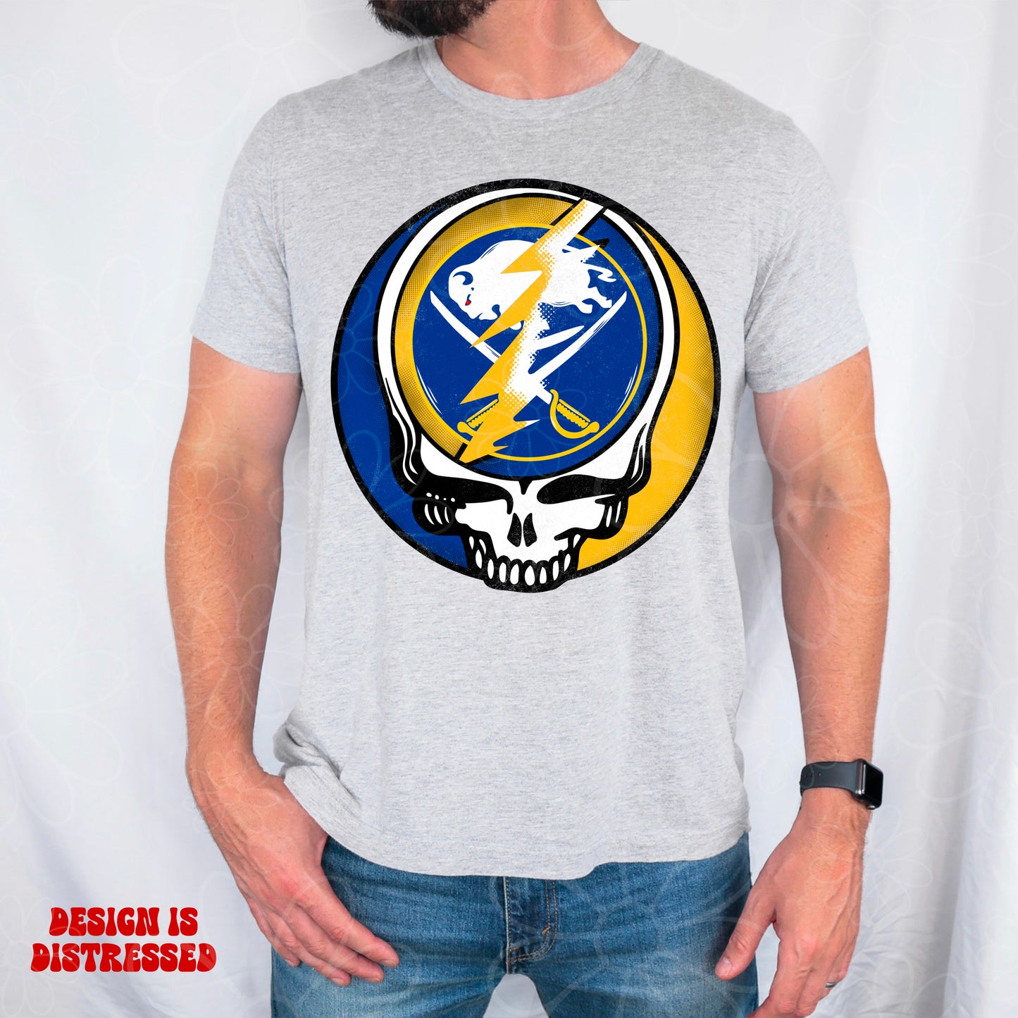 Grateful Buffalo Hockey | PNG | Distressed