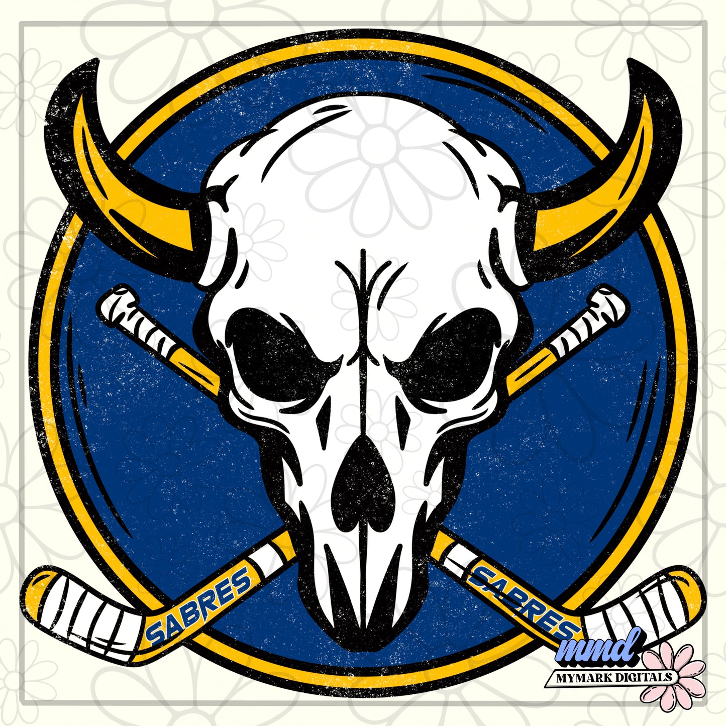 Buffalo Hockey Skull | PNG |
