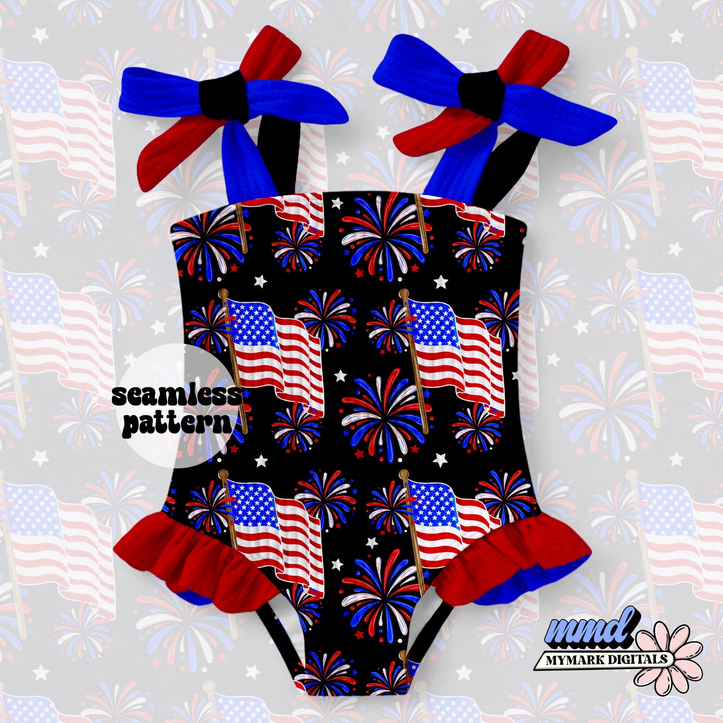 4th of July Seamless | Repeating Pattern