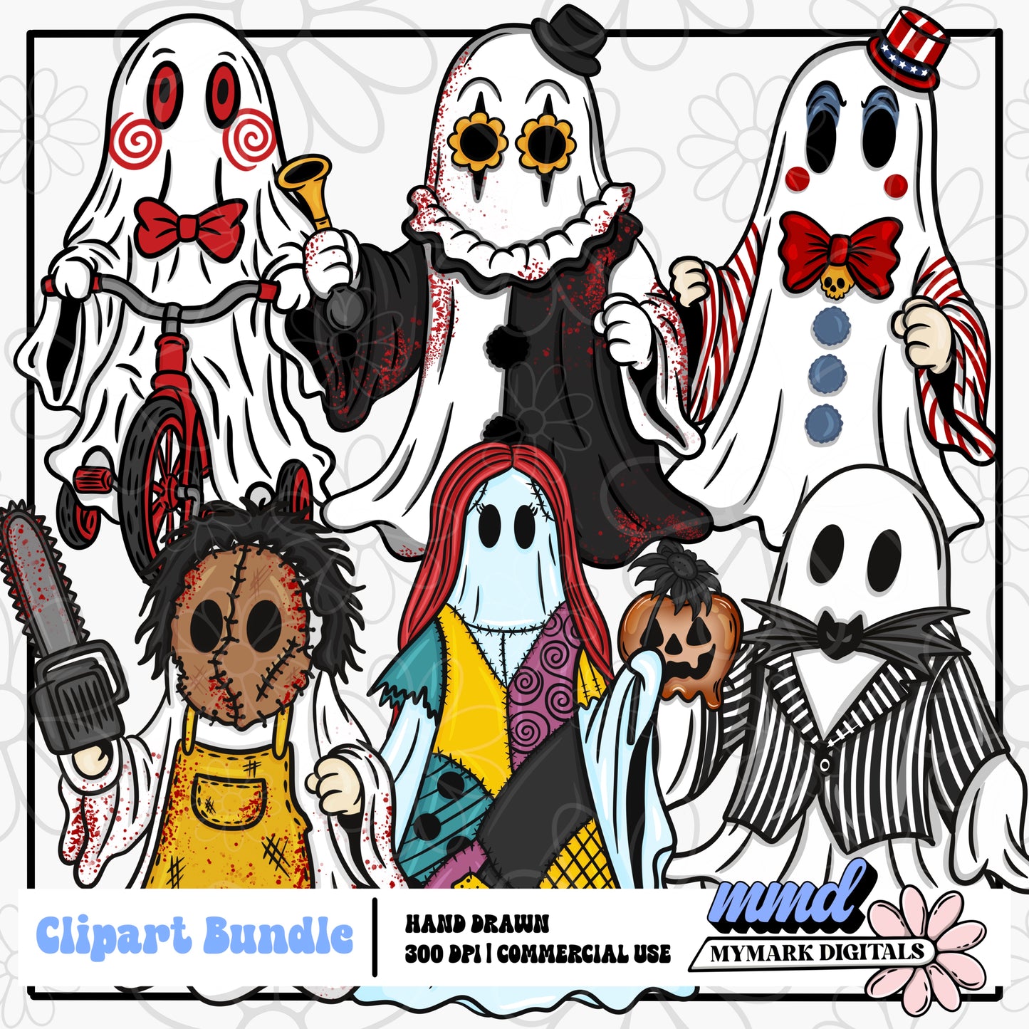 Horror Ghosts Clipart Vol. 3