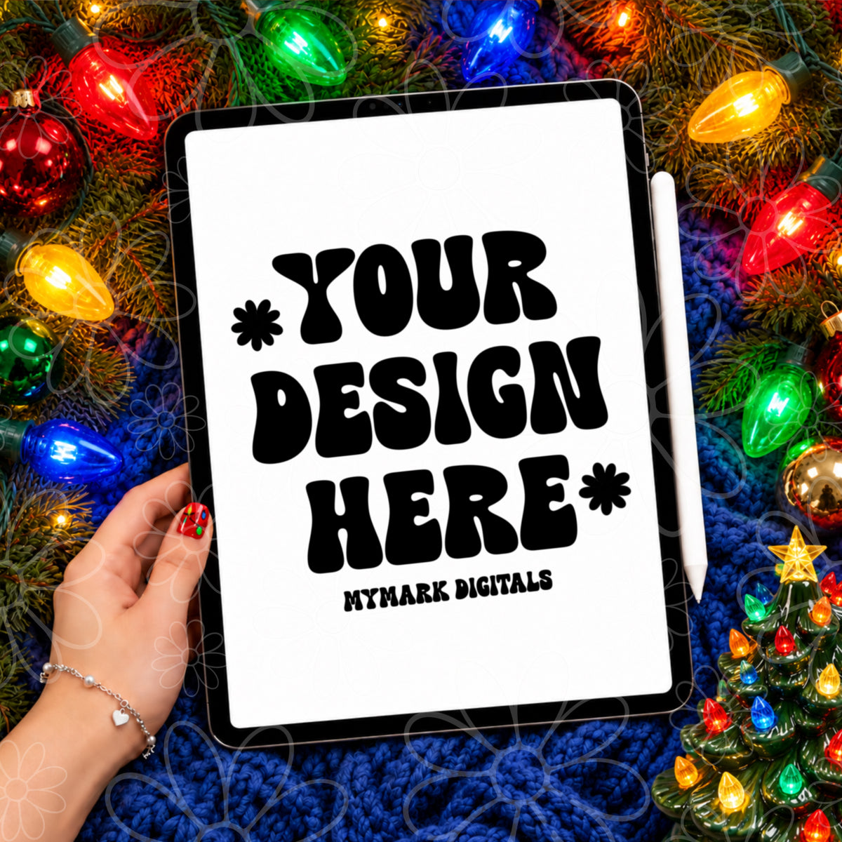 90's Christmas iPad Mock Up