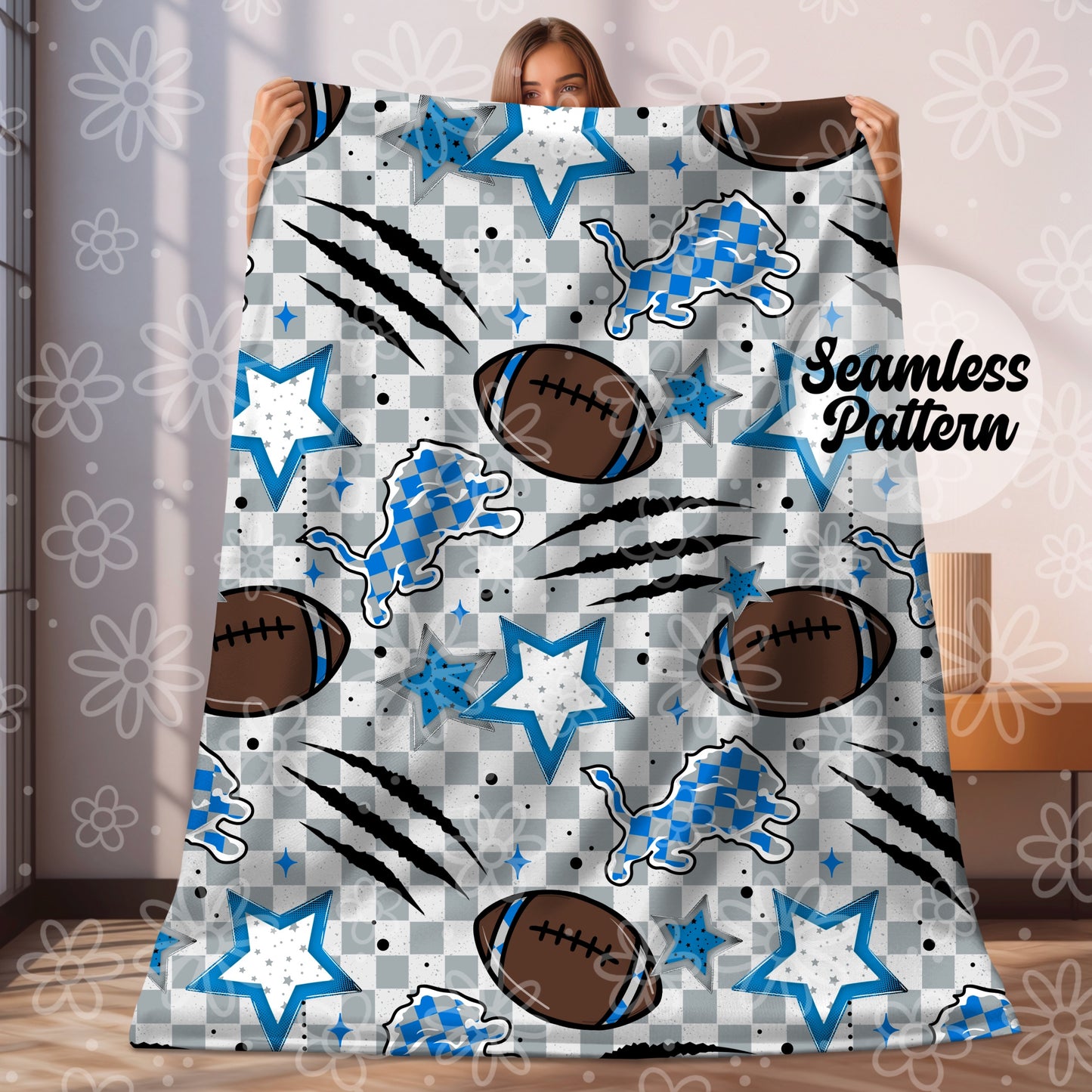 DETROIT (3) Football FULL - Bundle