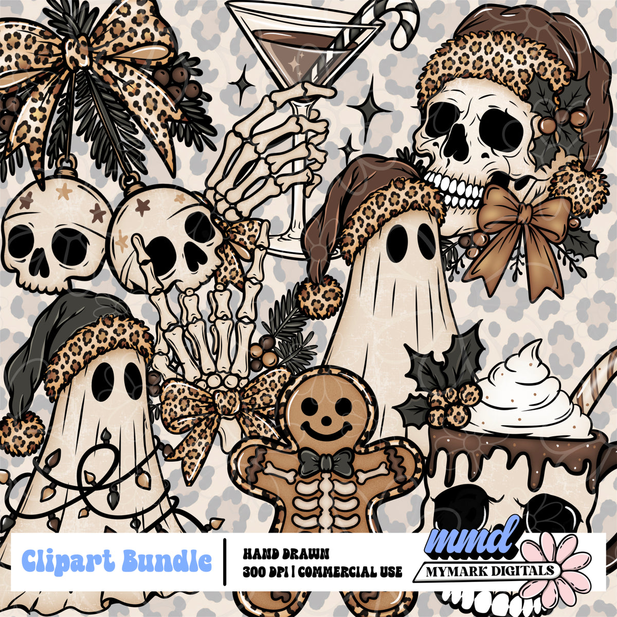 Creepmas Leopard Clipart