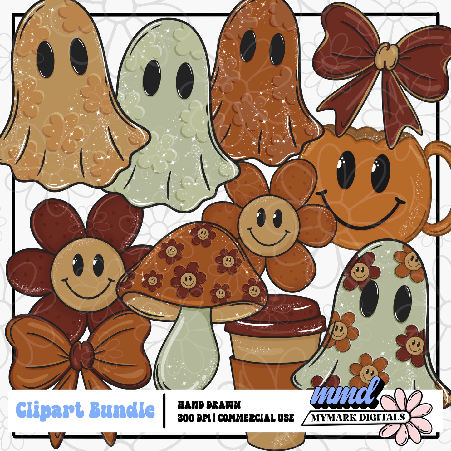 Boo Blooms Clipart | July 2026