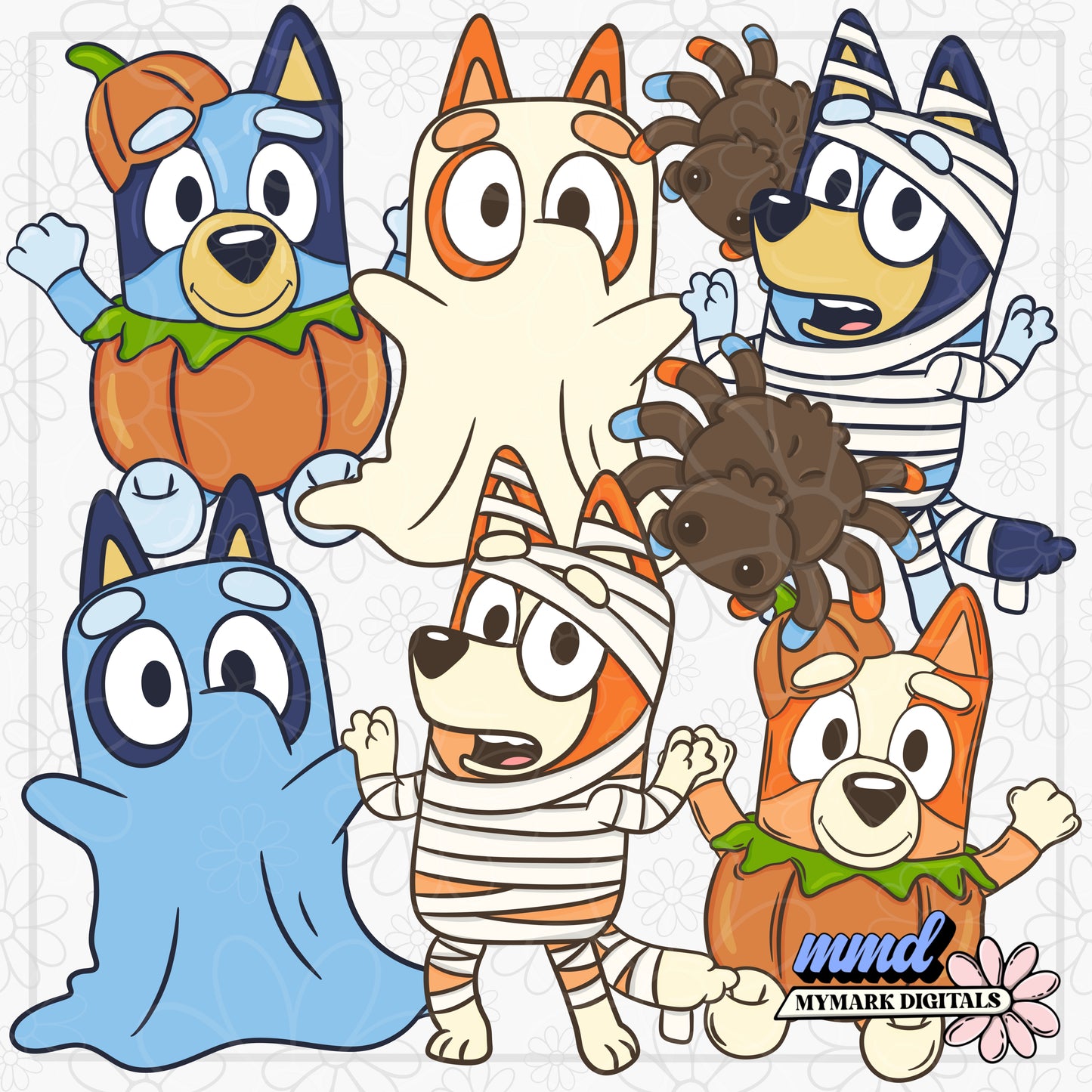 Blue Dog Halloween Clipart | Aug26