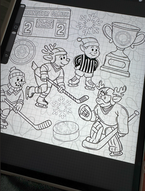 Reindeer Games CLIPART | October Clipart 25’