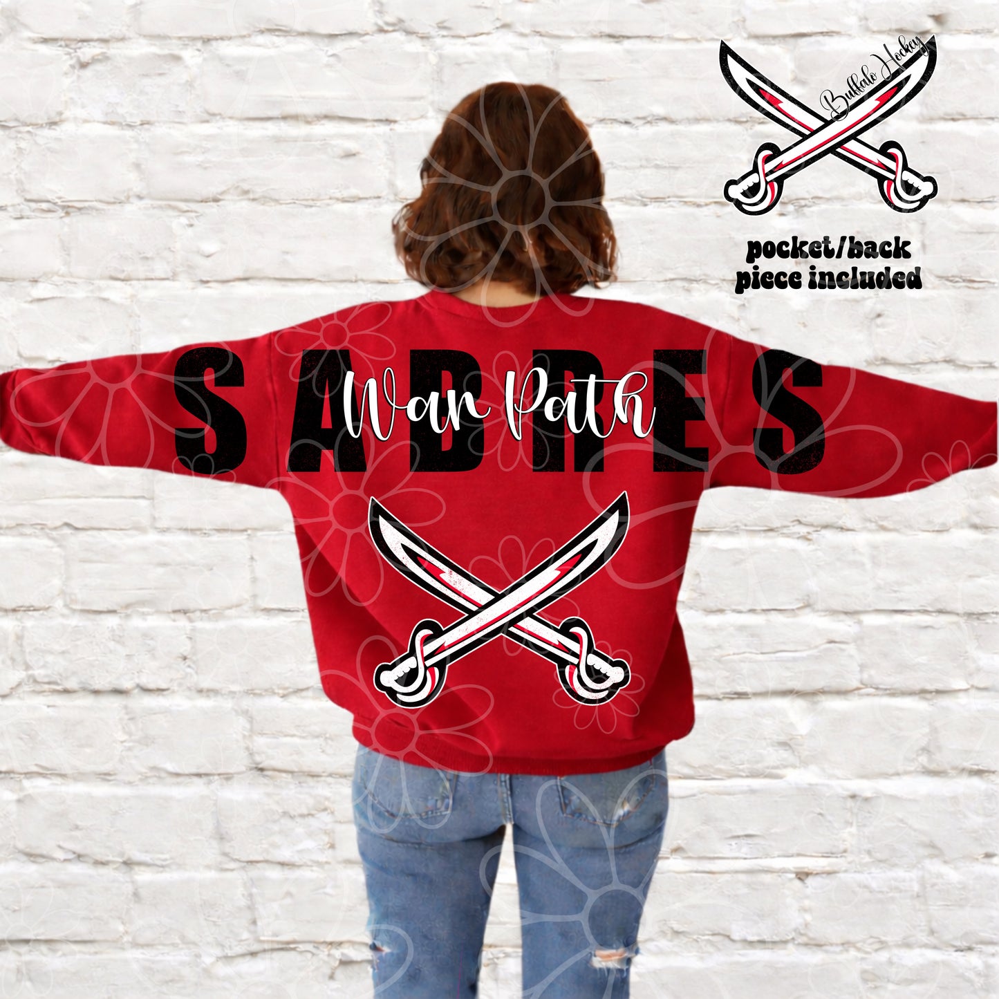 War Path Big Pack Retro Buffalo Hockey | PNG | multiple colorways