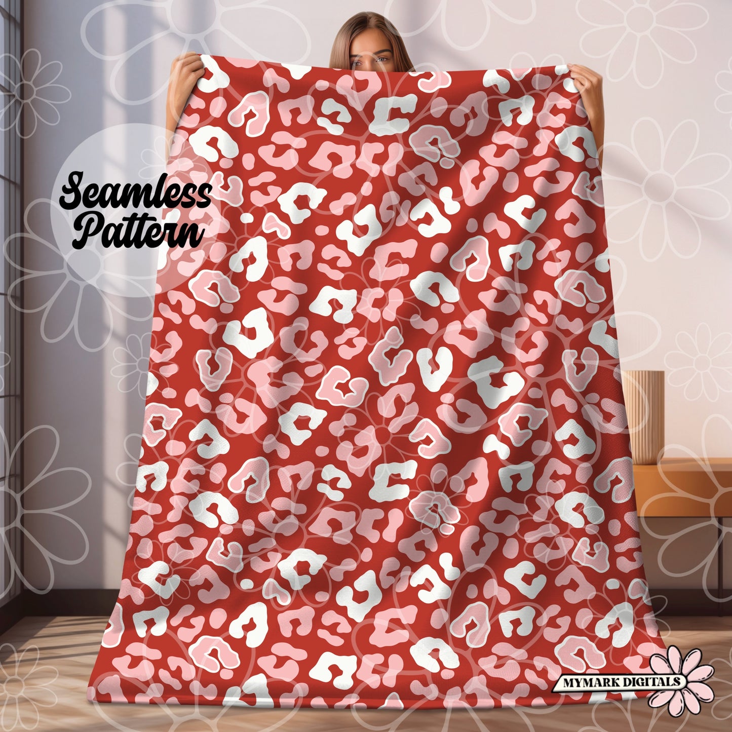 Red Valentine Cheetah Seamless  | Jan 26'