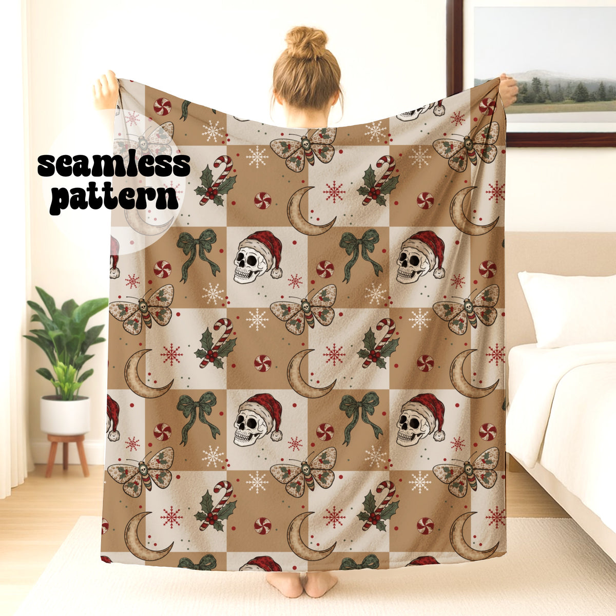 Haunted Christmas Seamless | Repeating Pattern