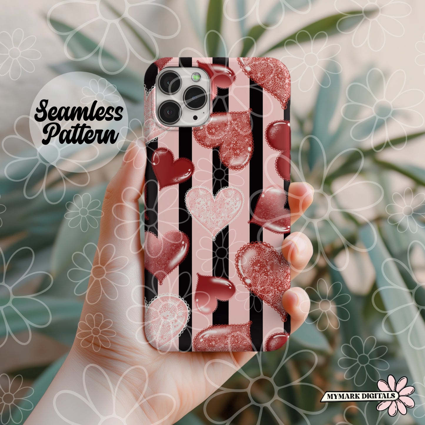 Lace Heart Seamless  | Jan 26'