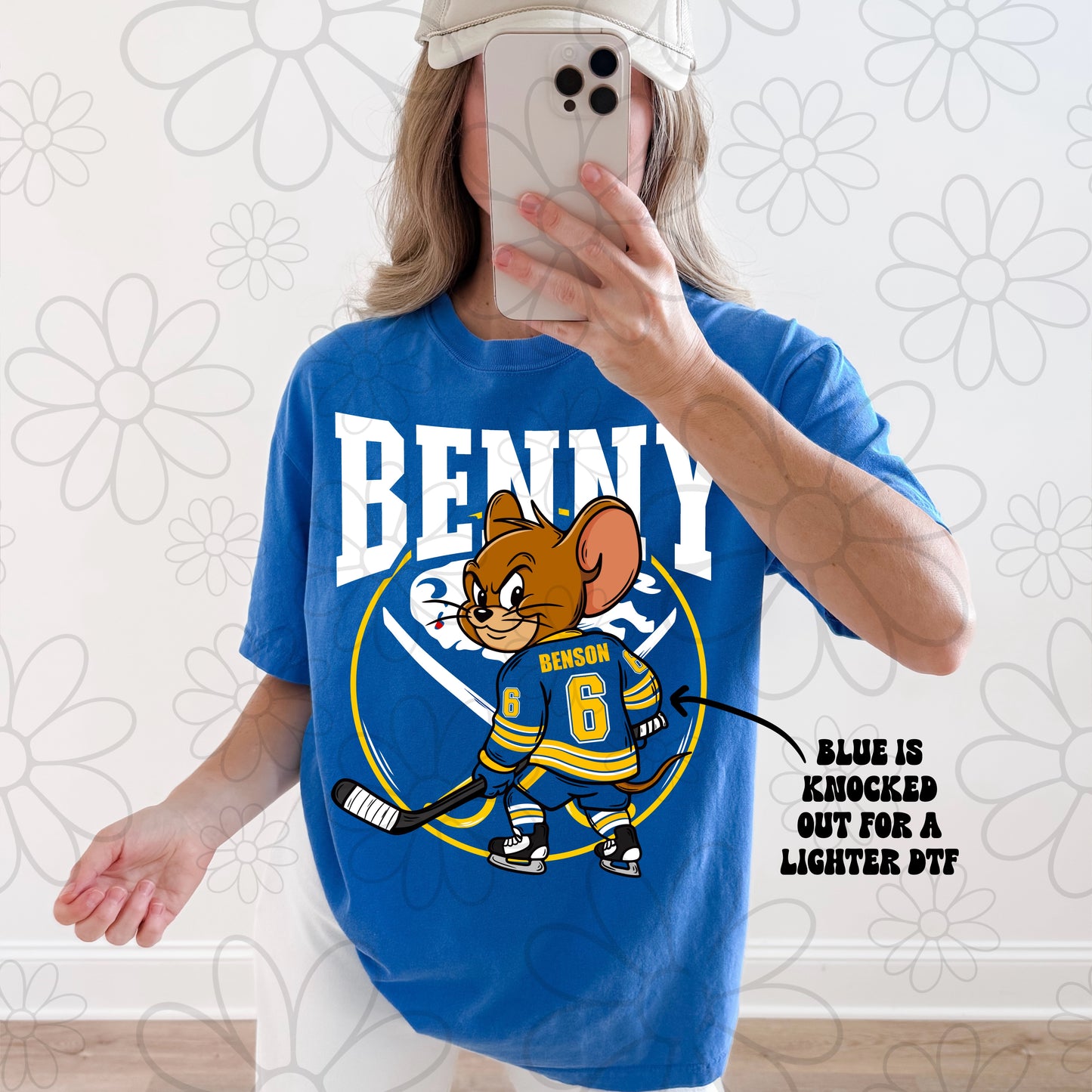 Benny #6 Buffalo Hockey | PNG | multiple colorways