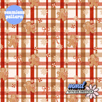 Gingerbread Christmas Plaid Seamless