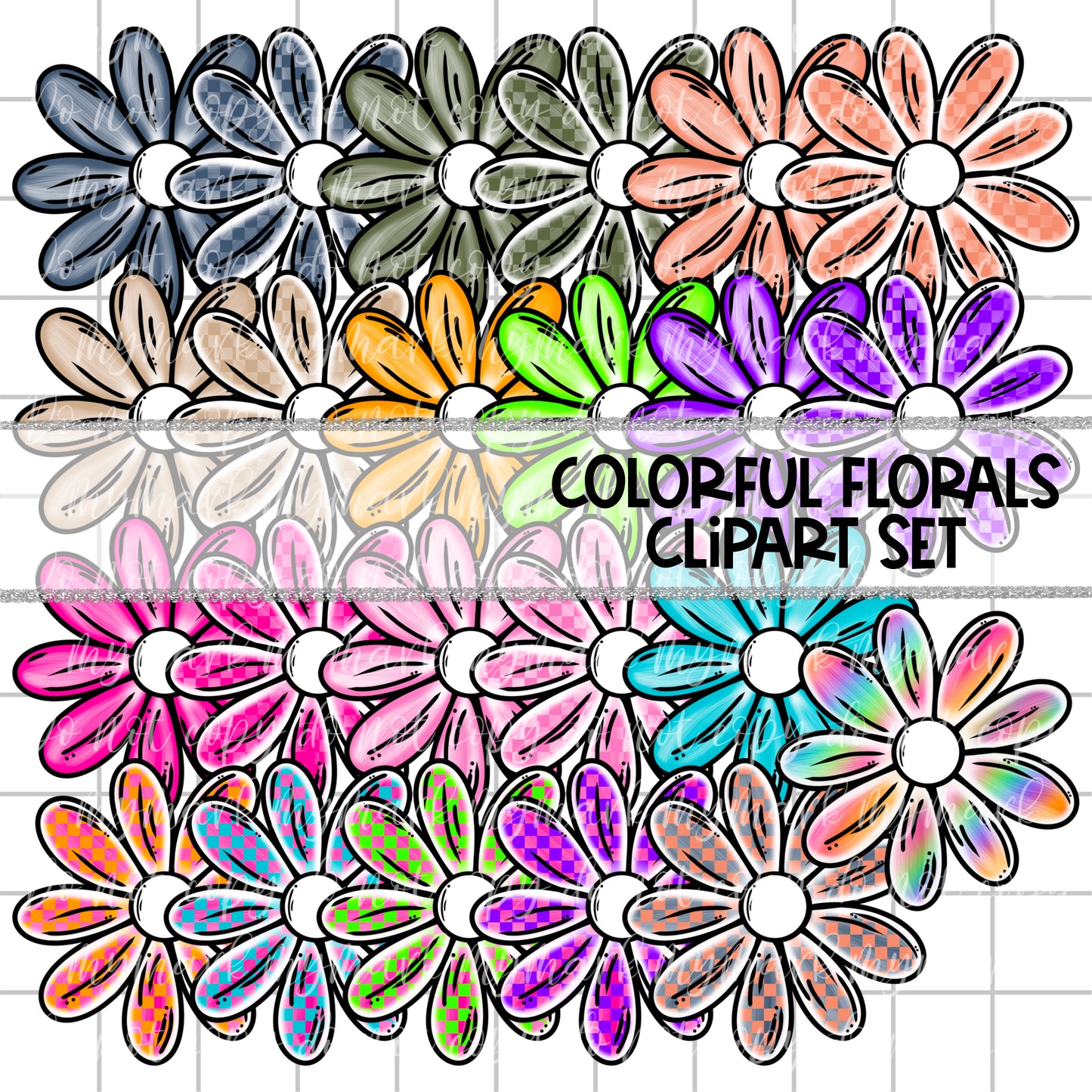 FLORALS CLIPART - 23 Colors | June Clipart 25’