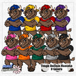 Tough Mascots | 22 Mascots Sets - 9 Colors PLUS BONUS Mascot | Google Drive Access |  Clipart | Aug26