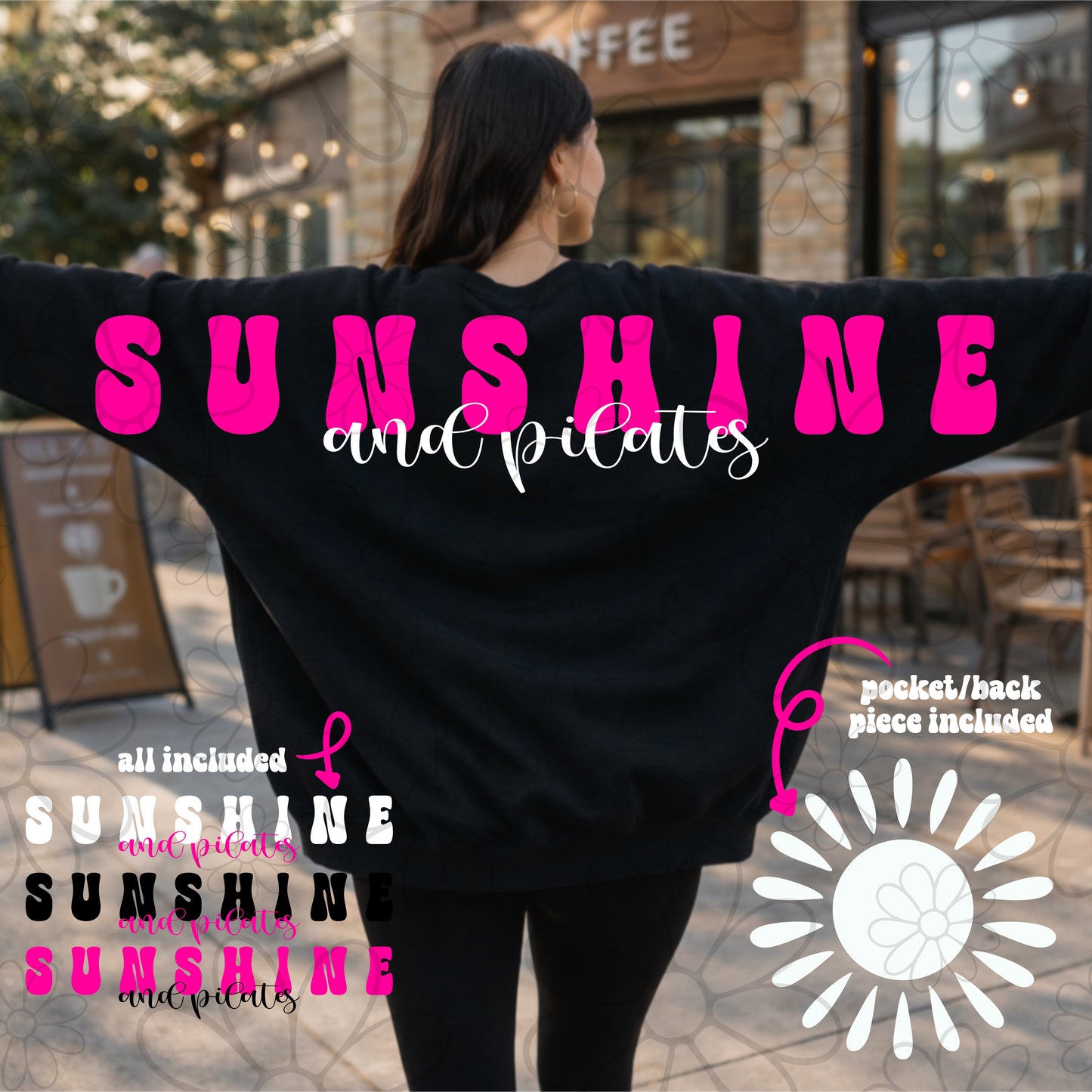 Sunshine & Pilates Lines Wingspan Big Back | PNG | FDD