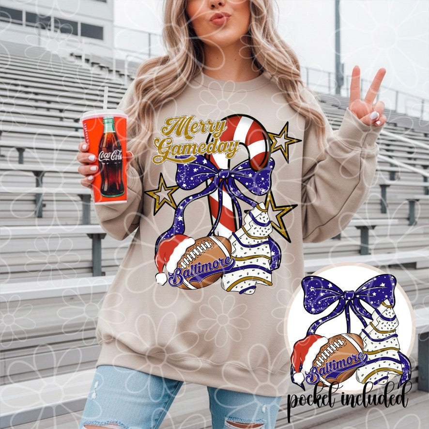 Merry Gameday | Pocket Included | Multiple Options | November 25'