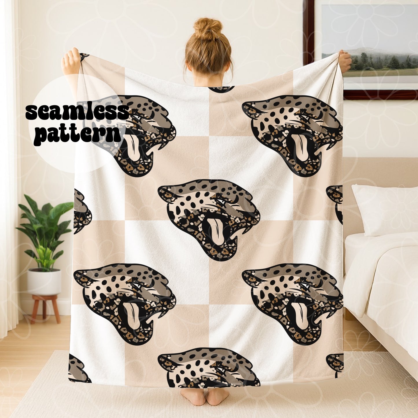 *MULTIPLE TEAMS/SINGLES/BUNDLE* Football Cheetah Checker Seamless | July 2026