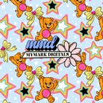 Happy Bear  Seamless | Repeating Pattern | FDD