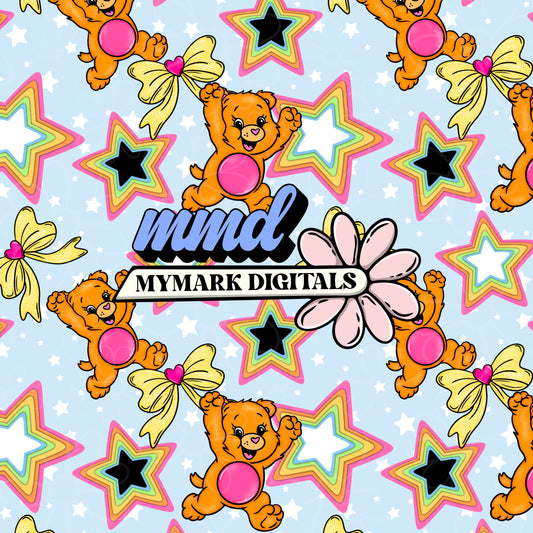 Happy Bear  Seamless | Repeating Pattern | FDD