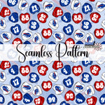 Conversation Hearts Buffalo Players Seamless