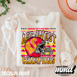 AFC WEST CHAMPS | 4 COLORWAYS INCLUDED | PNG | December 2024