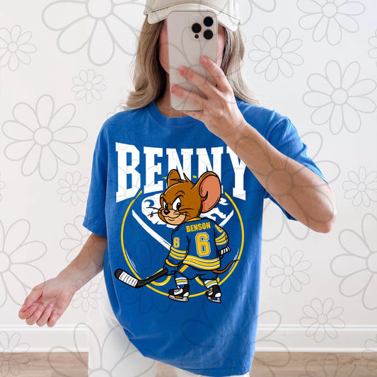 Benny #6 Buffalo Hockey | PNG | multiple colorways