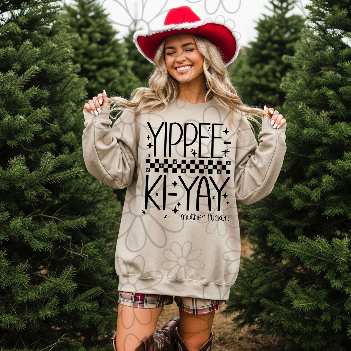Yippie Ki-Yay | Single Color | PNG