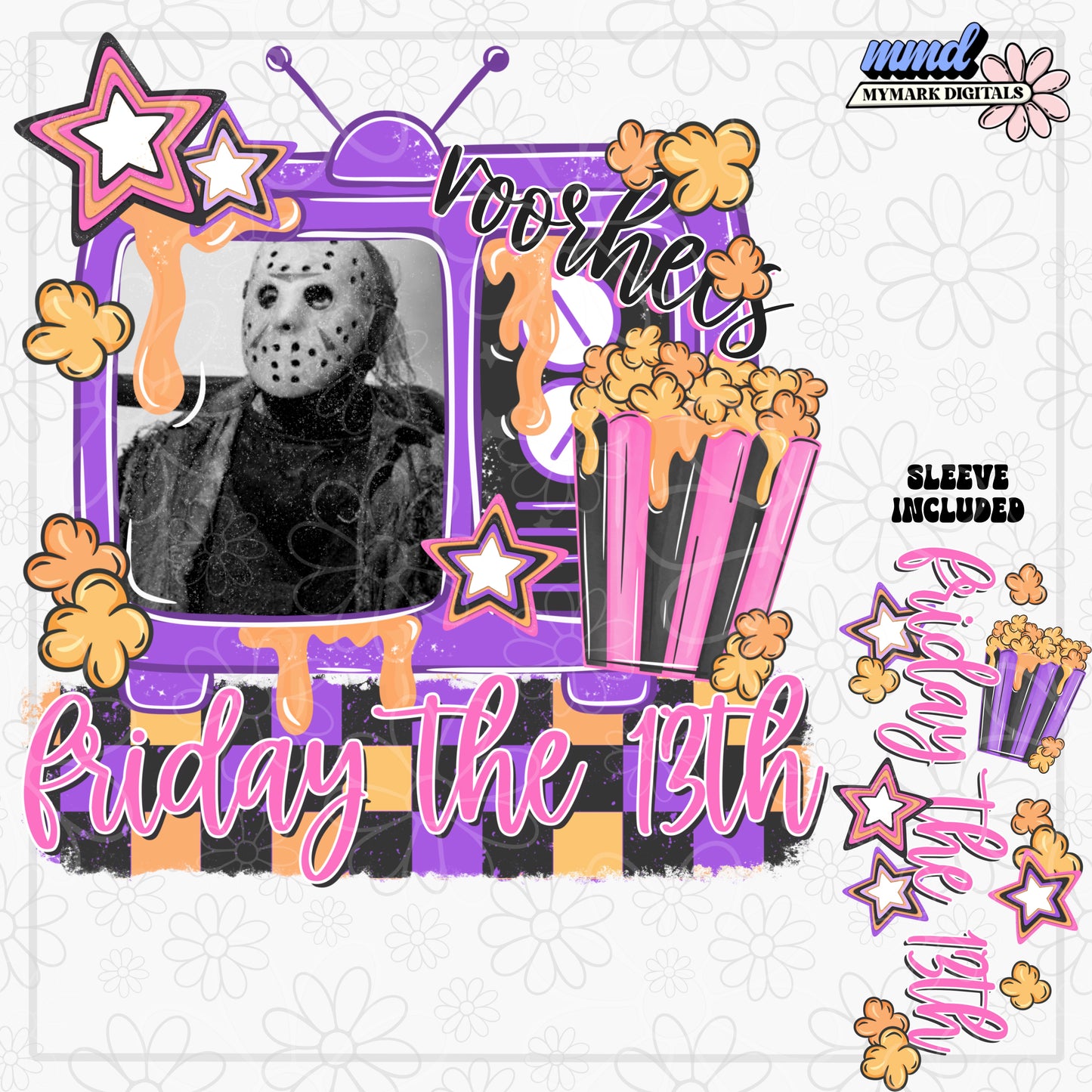 Friday Retro TV Sleeve PNG