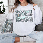 Snowflakes are winters butterglies : Sleeve combo : PNG