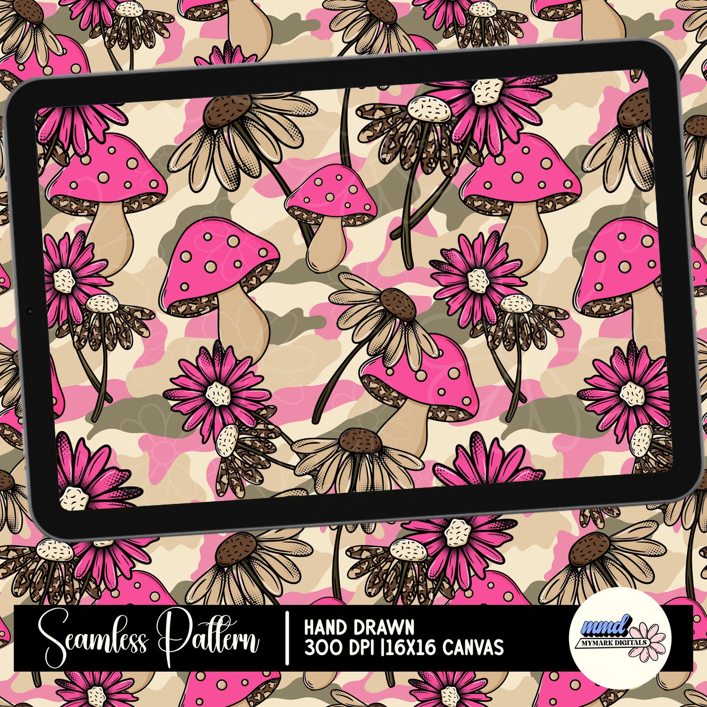 Spring Woodland Camo Seamless | Repeating Pattern | February 26