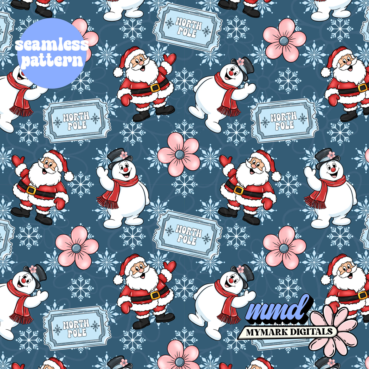 Frosted Christmas Seamless