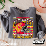 AFC WEST CHAMPS | 4 COLORWAYS INCLUDED | PNG | December 2024