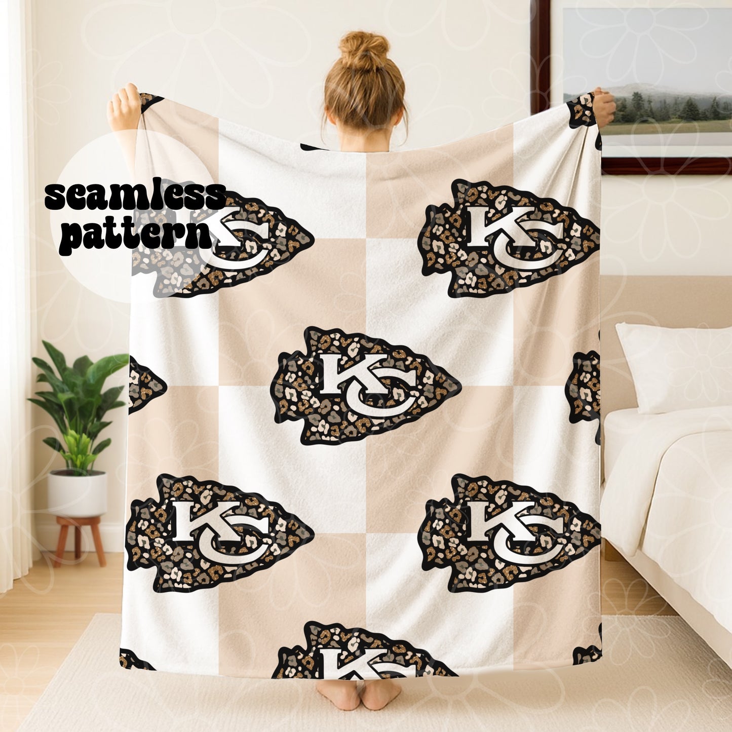 *MULTIPLE TEAMS/SINGLES/BUNDLE* Football Cheetah Checker Seamless | July 2026