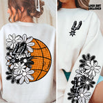 San Antonio Basketball  -  Half Floral