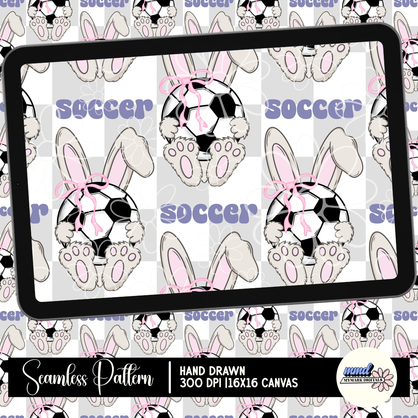 Sport Bunny Seamless | MULTIPLE SPORT OPTIONS | Repeating Pattern | FDD