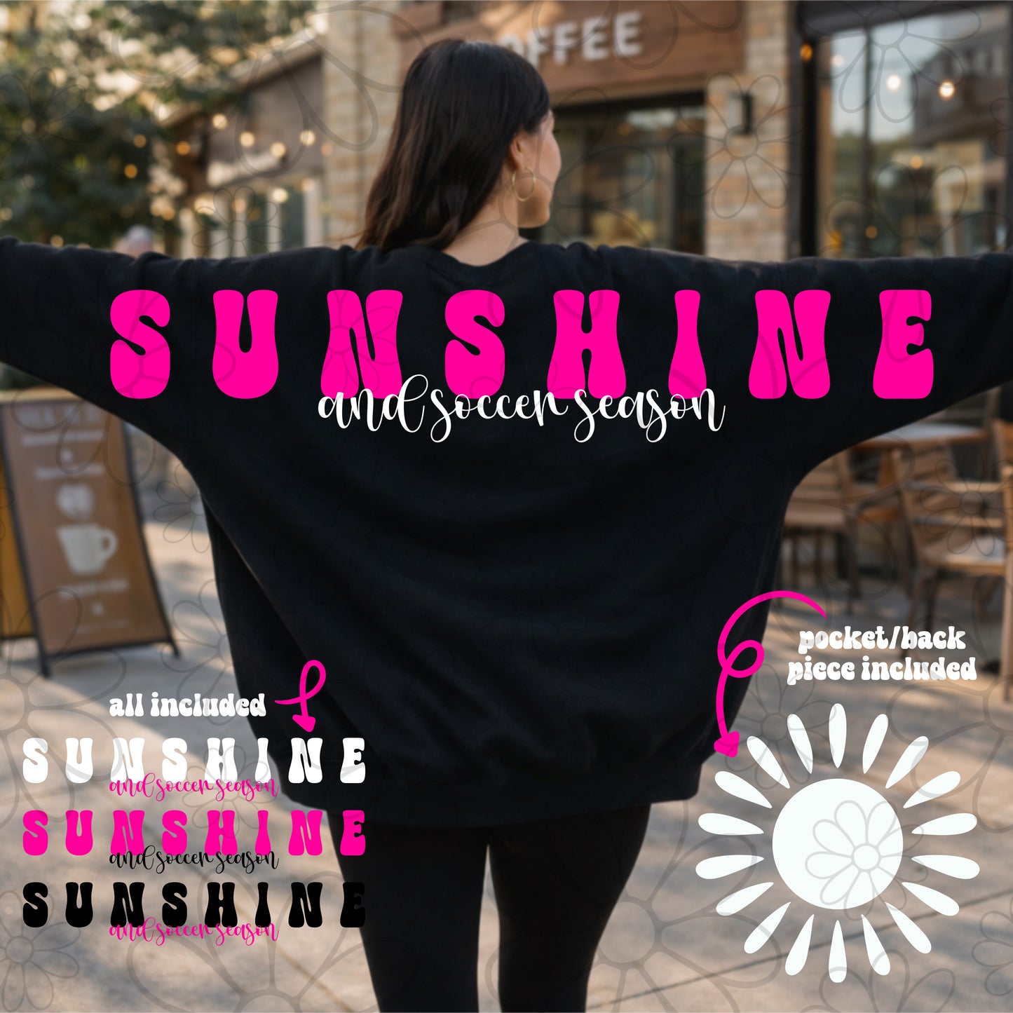 Sunshine & Soccer Season Wingspan Big Back | PNG | FDD