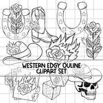 Western Rose CLIPART - June Clipart 25