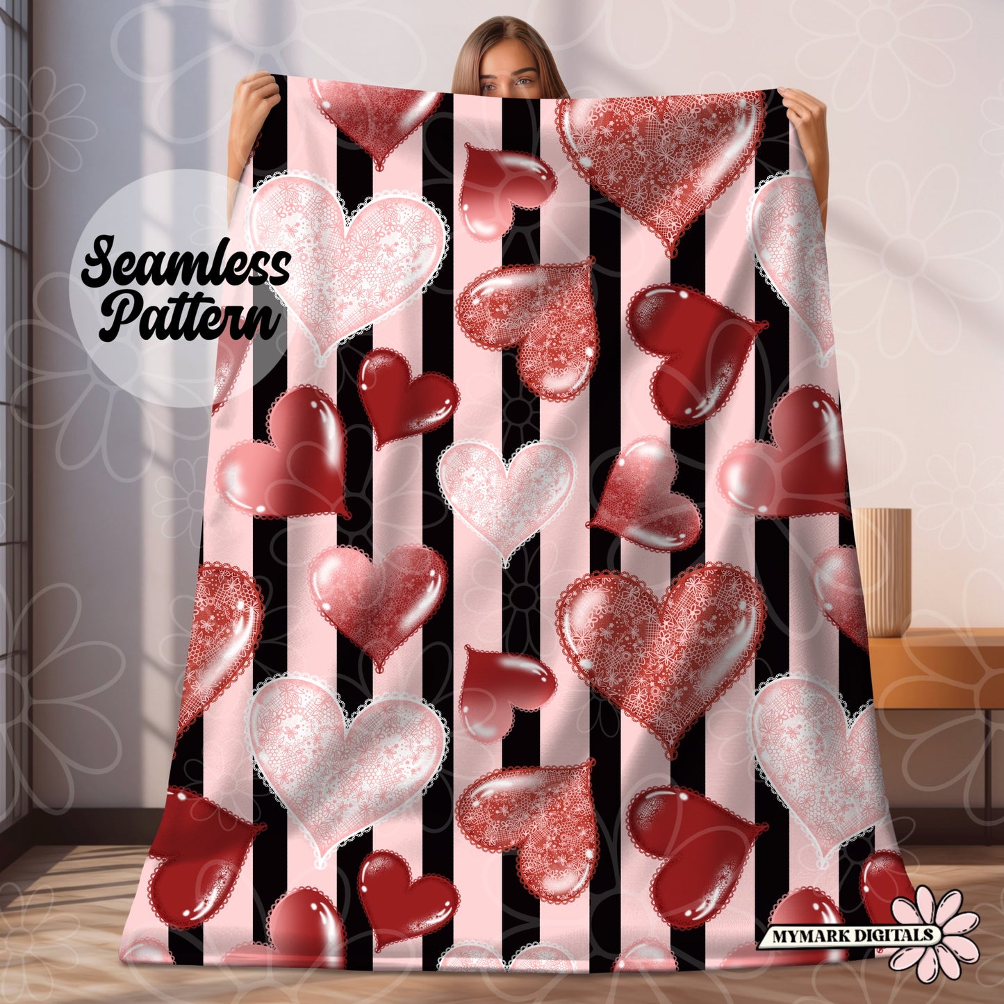 Lace Heart Seamless  | Jan 26'