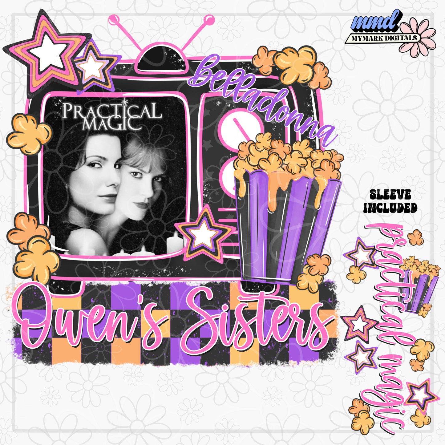Practical Witches Retro TV Sleeve PNG