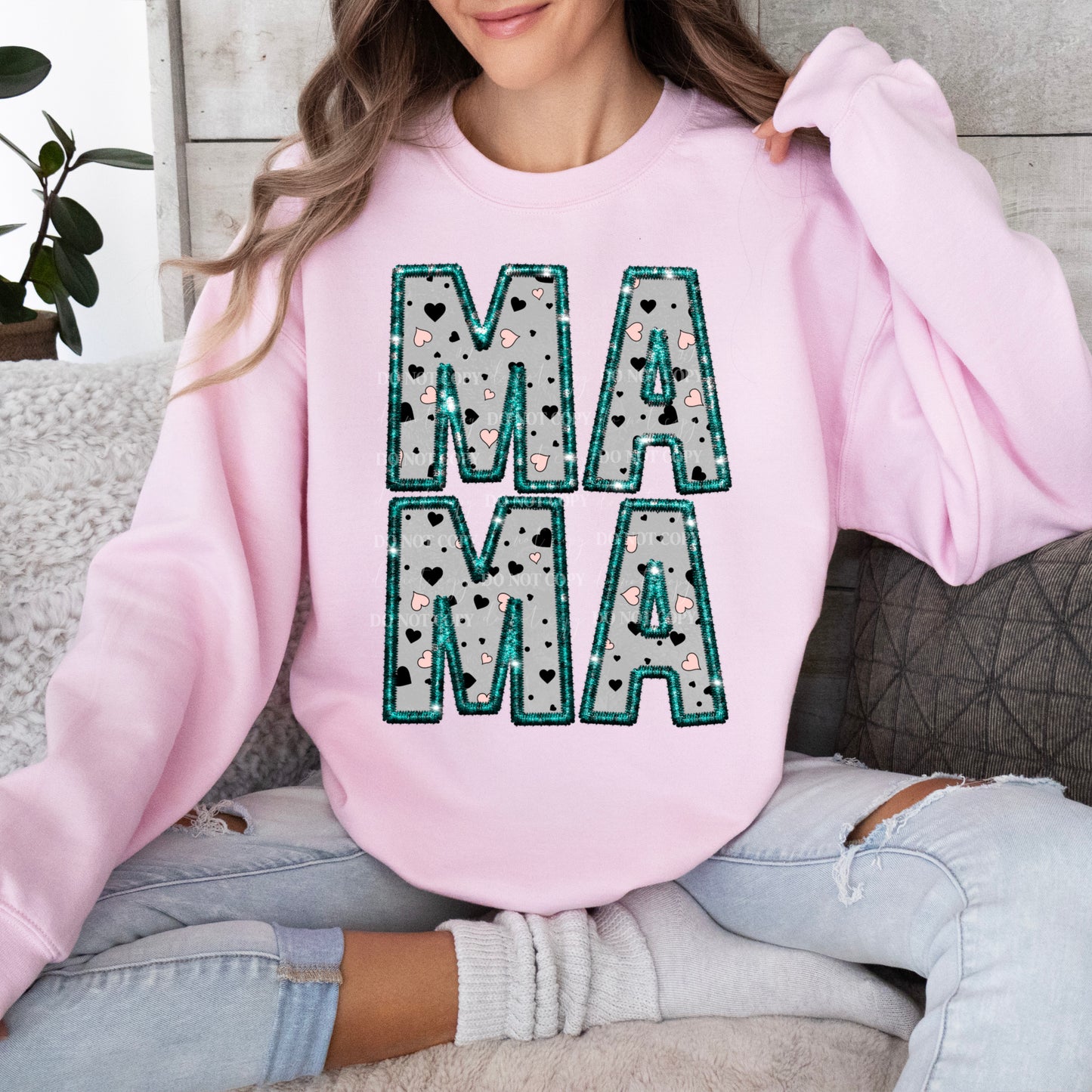 MAMA stacked : FAUX EMBROIDERY : PNG – MYMARK Designs