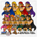 Tough Mascots | 22 Mascots Sets - 9 Colors PLUS BONUS Mascot | Google Drive Access |  Clipart | Aug26