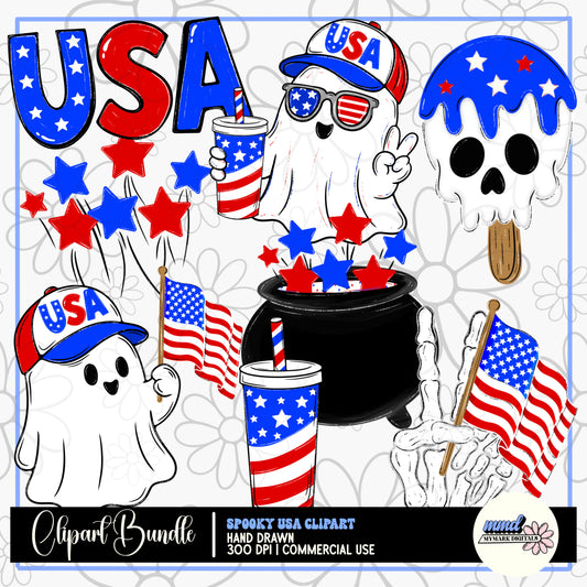 Spooky Cute America Clipart