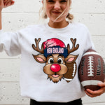 New England : Christmas Reindeer : Plain & Faux Sequin Included : PNG