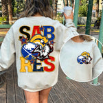 Triple Buffalo Hockey | PNG | Faux Embroidery & Pocket Print