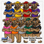 Tough Mascots | 22 Mascots Sets - 9 Colors PLUS BONUS Mascot | Google Drive Access |  Clipart | Aug26